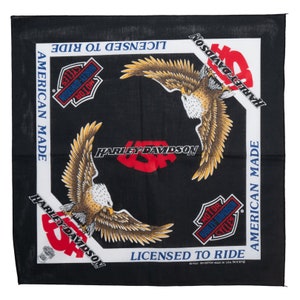 Harley Davidson Vintage Bandana &quot;Licensed to rider&quot;