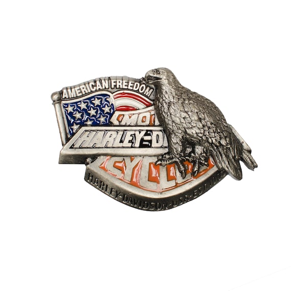 Harley Davidson American Freedom Belt Buckle H422 - Etsy display picture 1