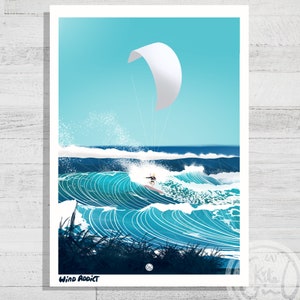 WIND ADDICT - Stampe di kitesurf - Arte
