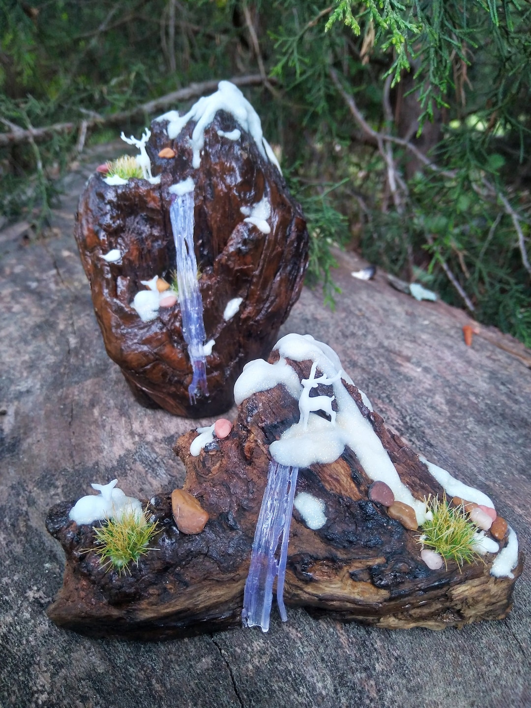 Photo inspiration: Deer Dioramas Deer On A Mountain Mini Handmade Art Pieces Photo Inspiration