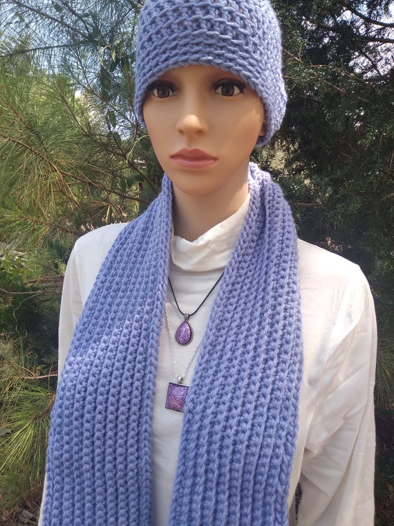 Cheap Autumn Winter New Unisex Scarf Solid Color Handmade Knitted