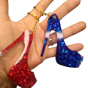 Stilettos, High Heel Keyrings, You Customize, Sparkly, Glitters, Gifts for Her, Hand Made Resin Art, Hand Bag, Purse, Keys, Party Favors