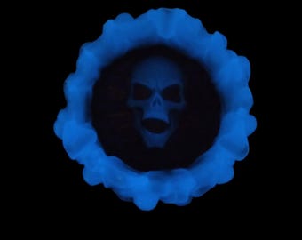 Skull Dish, Embellished Skull, Glow in Dark Options, Customizable, Smoker's, Ashtray, Decorative Art, Gifts for Her/Him, Man/She Cave, Resin