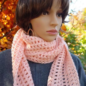 Crochet Scarves W/Earrings, Handmade Crochet, 2 Colors, Soft & Warm, Unisex Wear, Cooler Months, Functional Accessories, Gift Giving, Light