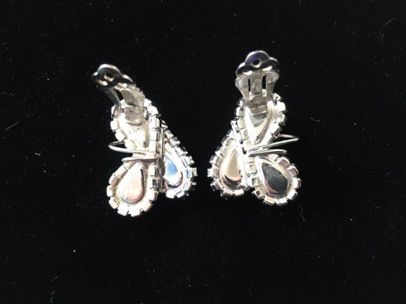 Vintage D & E Juliana Rhinestone earrings - image 4