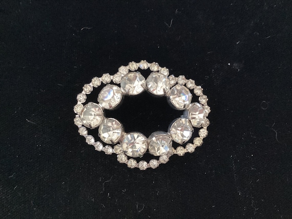 Vintage 1930’s Rhinestone Brooch - image 1