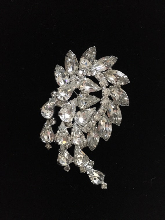 Vintage Signed Kramer Rhinestone Brooch Etsy Australia