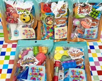 Pre-Filled Party Favor Bag: Unisex Goodie Bag with Toys & Treats