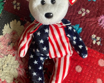 Ty Beanie Baby Original Bear Spangle