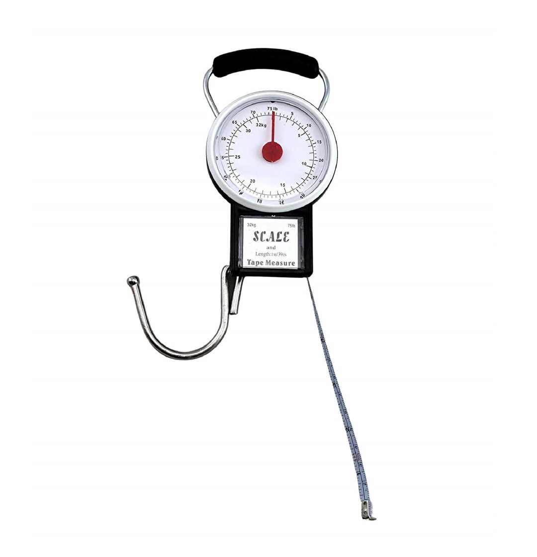 Manual Luggage Baggage Scale With Tape Measure With Dial Analog Display