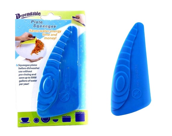 Set of 2 Plate Scourer Squeegee Sponge Countertop Dish Cleaner 