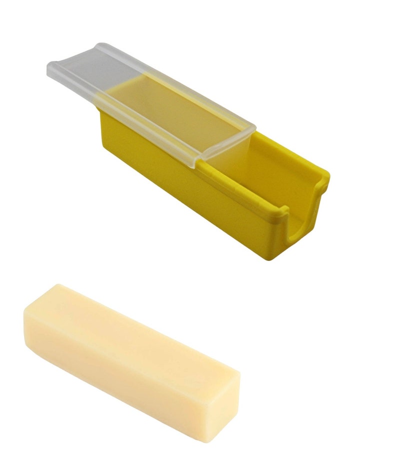 Silicone Butter Keeper with Built-in Slicing Blade & Microwave Safe Lid Keep Butter Fresh and Accessible BPA Free Bild 2