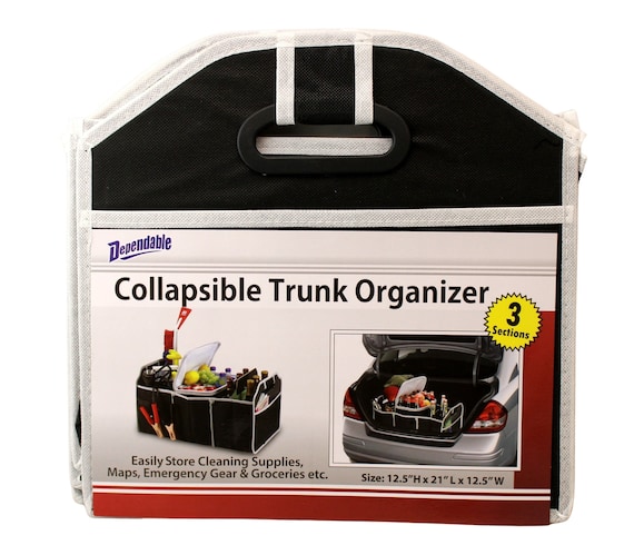 Portable Collapsible Folding Trunk Organizer for Cars SUV Trucks Storage  Bin 