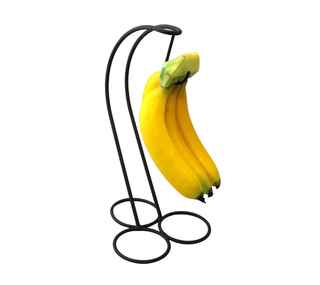 Black Matte Banana Tree Holder Ripen Fruit Evenly Prevents Bruising