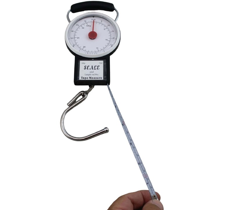 Manual Luggage Baggage Scale With Tape Measure With Dial Etsy
