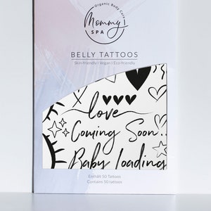 Belly Tattoos - adhesive tattoos for the baby bump