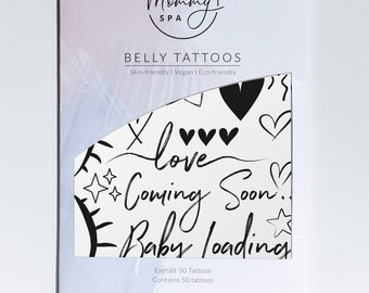 Belly Tattoos - Klebetattoos für den Babybauch