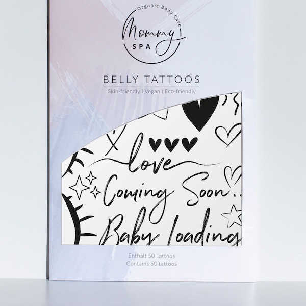 Belly Tattoos - Klebetattoos für den Babybauch