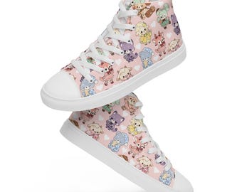 Sugar Doodle Friends top canvas shoes