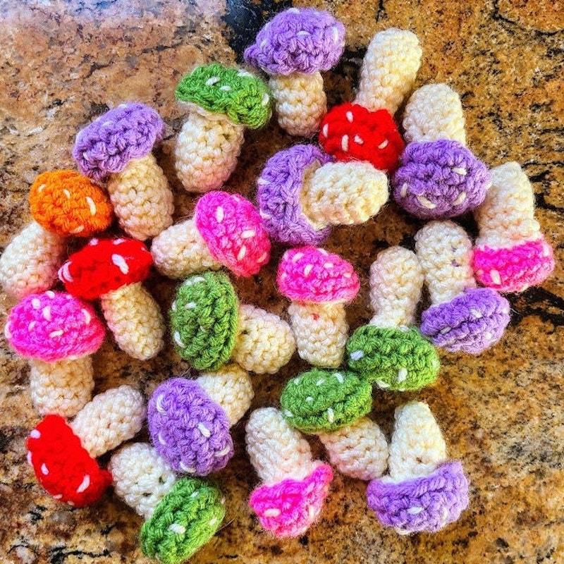 Mini Mushrooms - Etsy