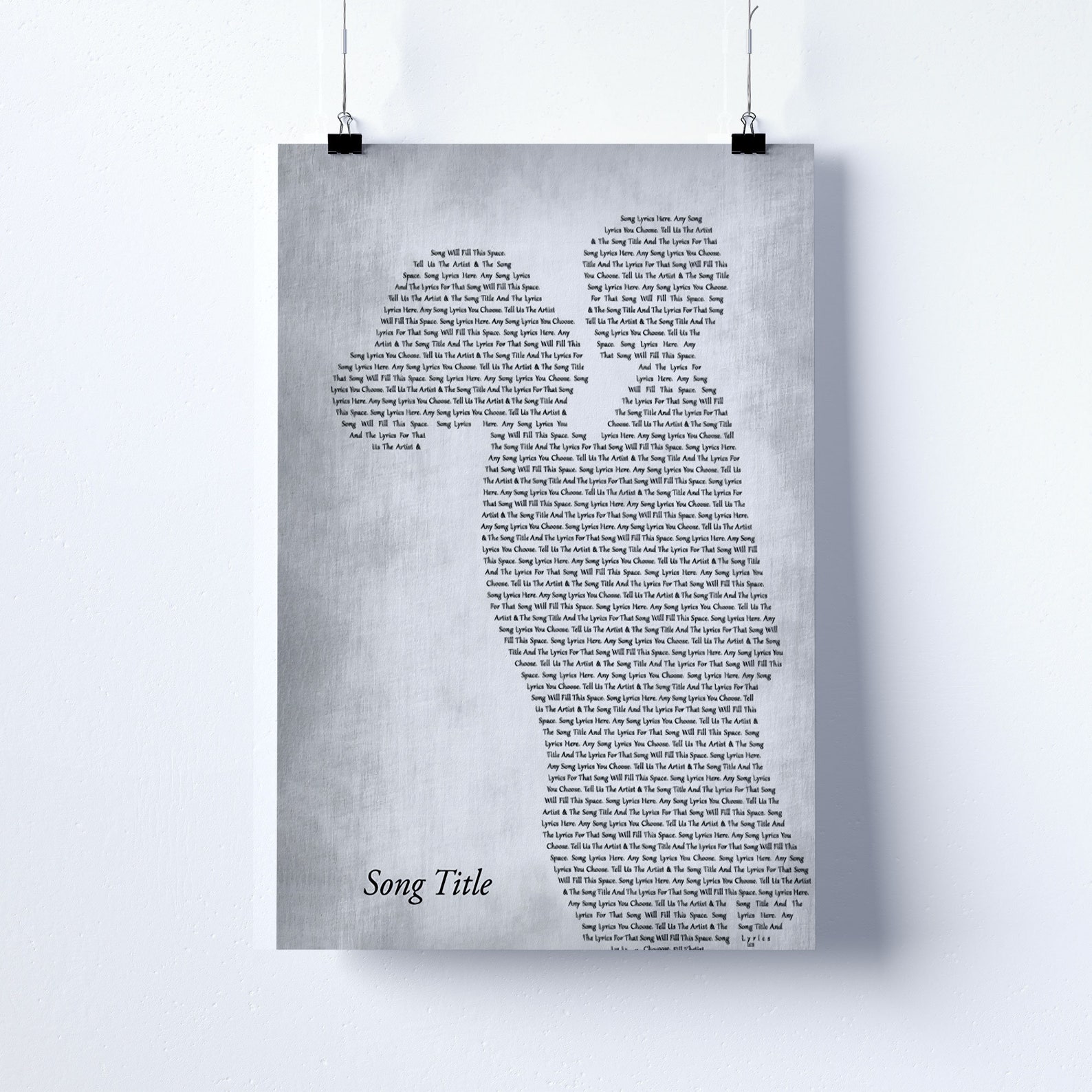 Custom Lyrics Poster Lyrics Canvas Print Lyrics Wall Art Etsy