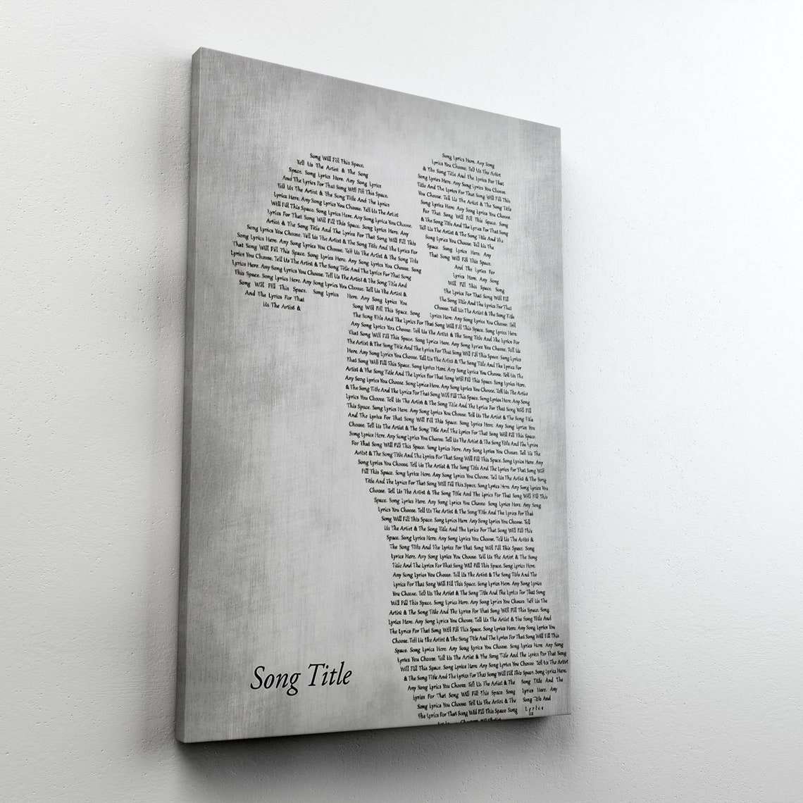 Custom Lyrics Poster Lyrics Canvas Print Lyrics Wall Art Etsy
