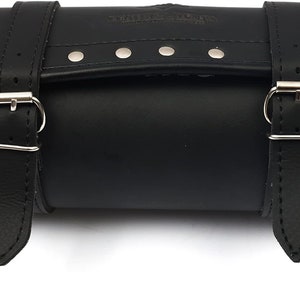WODHMIEY Waterproof PU Leather Motorcycle Saddlebags - Vintage Style Side Luggage With Adjustable Straps