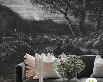 Wallpaper Peel and Stick Removable Living Dining room Bedroom Self Adhesive Wall Sticker Decoration Art Mural Lonely tower 98