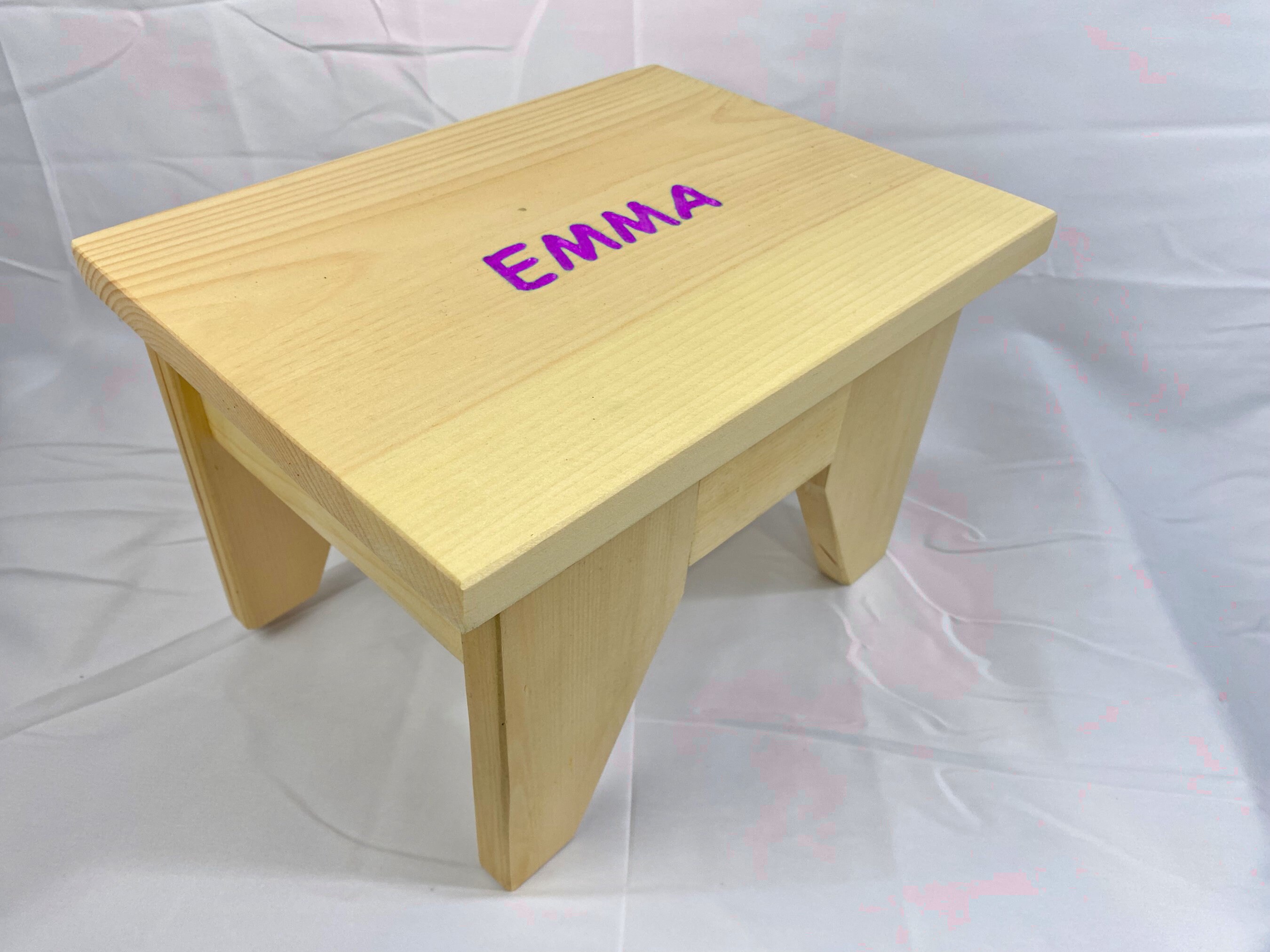 Personalized Wooden Child Stool Children's Gift. Etsy