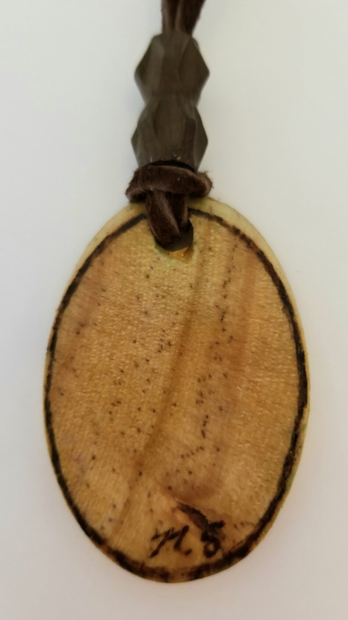 Wood Burning Pendant Necklace Flowers on Vine 1 3/4 by 1 Etsy