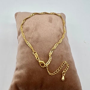 18K, 18Ct, Gold Filled Anklet Ref:-237