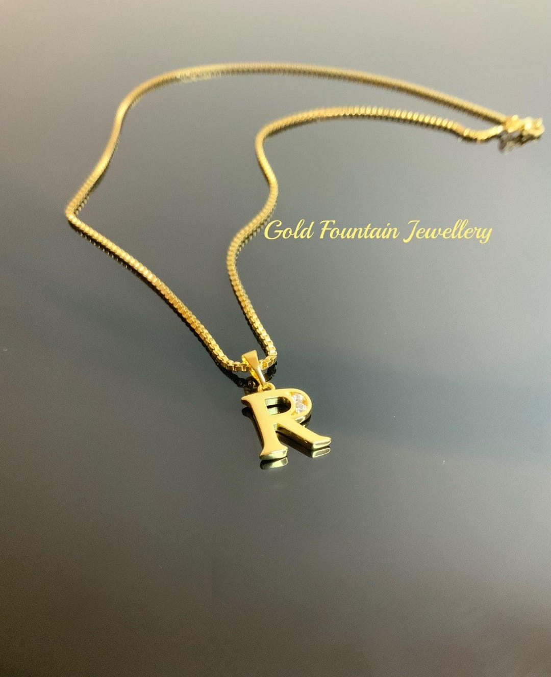 18K 18ct Gold Filled Ladies Woman’s Mens Unisex Box Chain Necklace With ...