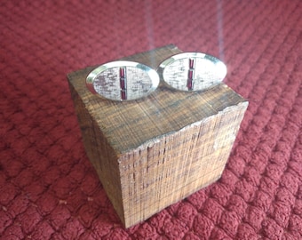 Vintage Hickok Oval Cufflinks, 70s Style