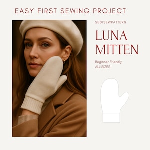 Easy Mitten Sewing Pattern For Beginners First Project Pdf All Sizes
