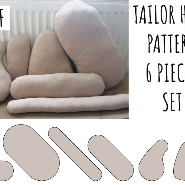 BEST Tailor Ham Set PDF Pattern For Ironing and Sewing Usefull 6 Pieces Printable Easy Tutorial DIY