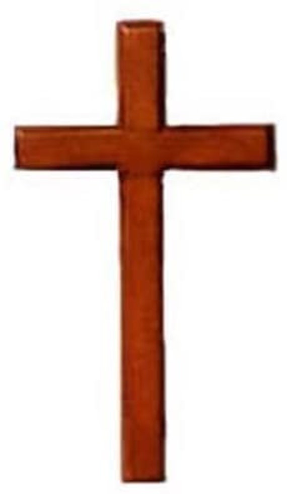 10cm Brown Wood Wall Hanging or Holding Comfort Crucifix Cross Etsy