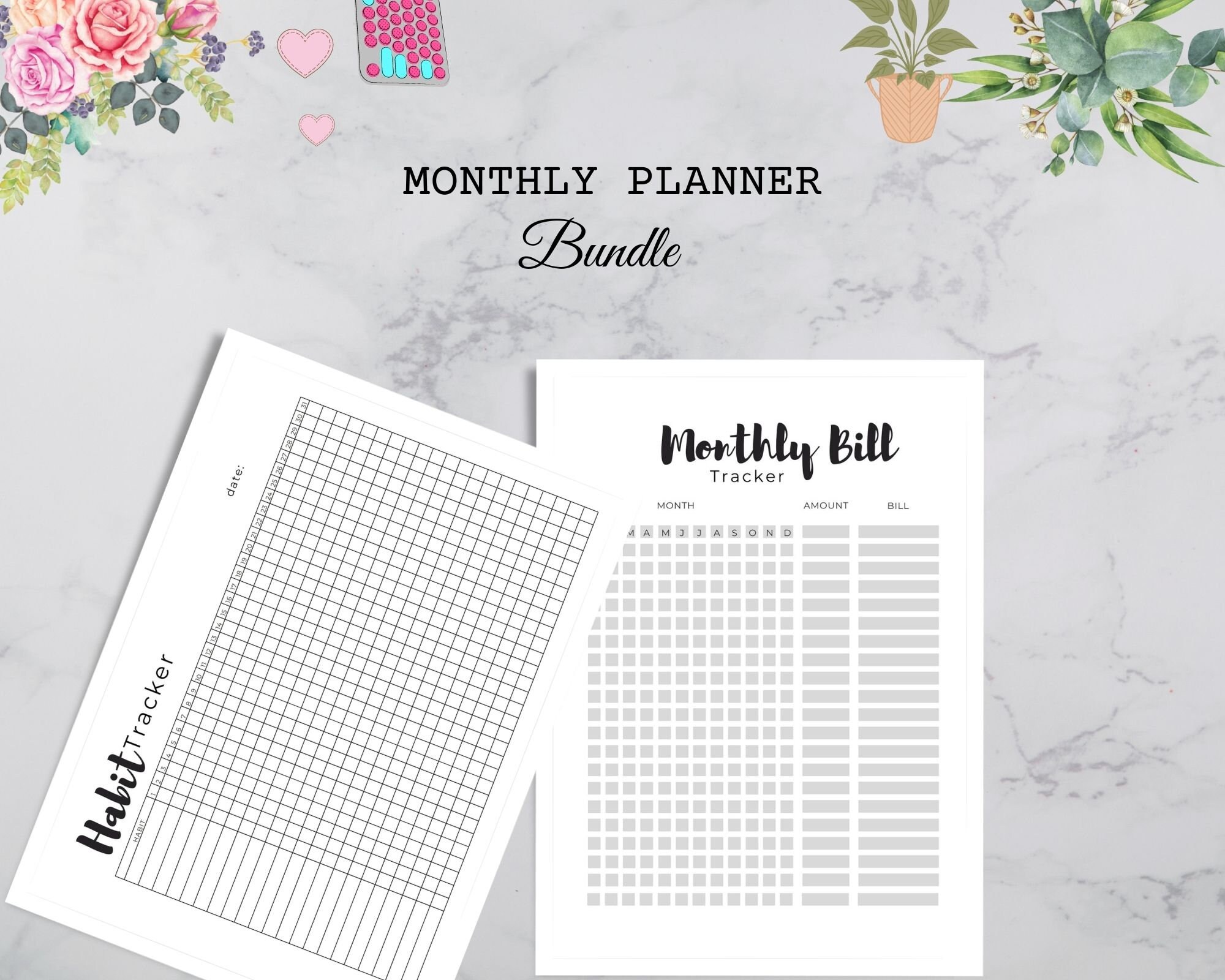 Mini Happy Planner Inserts Bundle, Minimalist Planner (PDF Download) - Etsy
