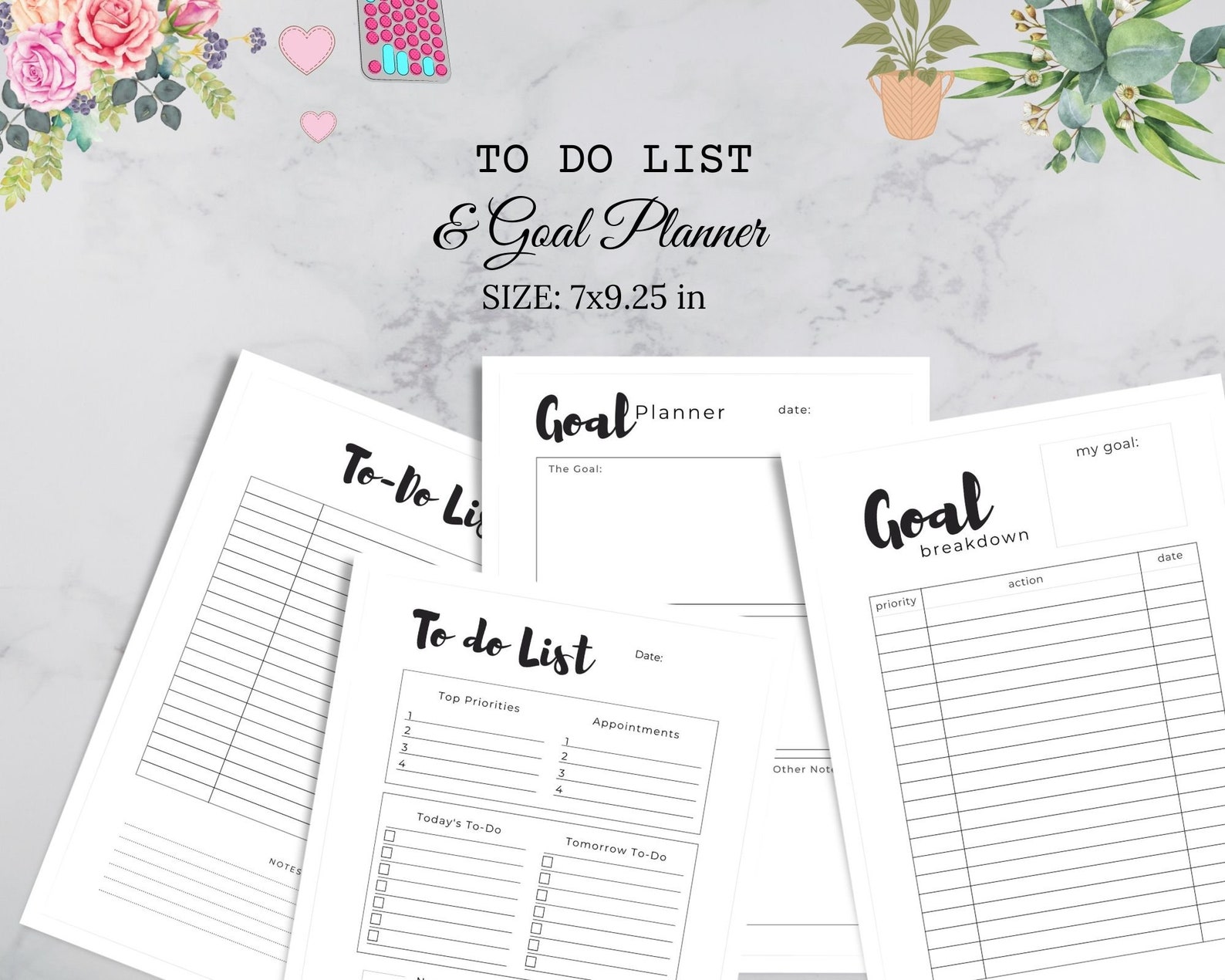 2023 Classic Happy Planner Printable Inserts Happy Planner Etsy