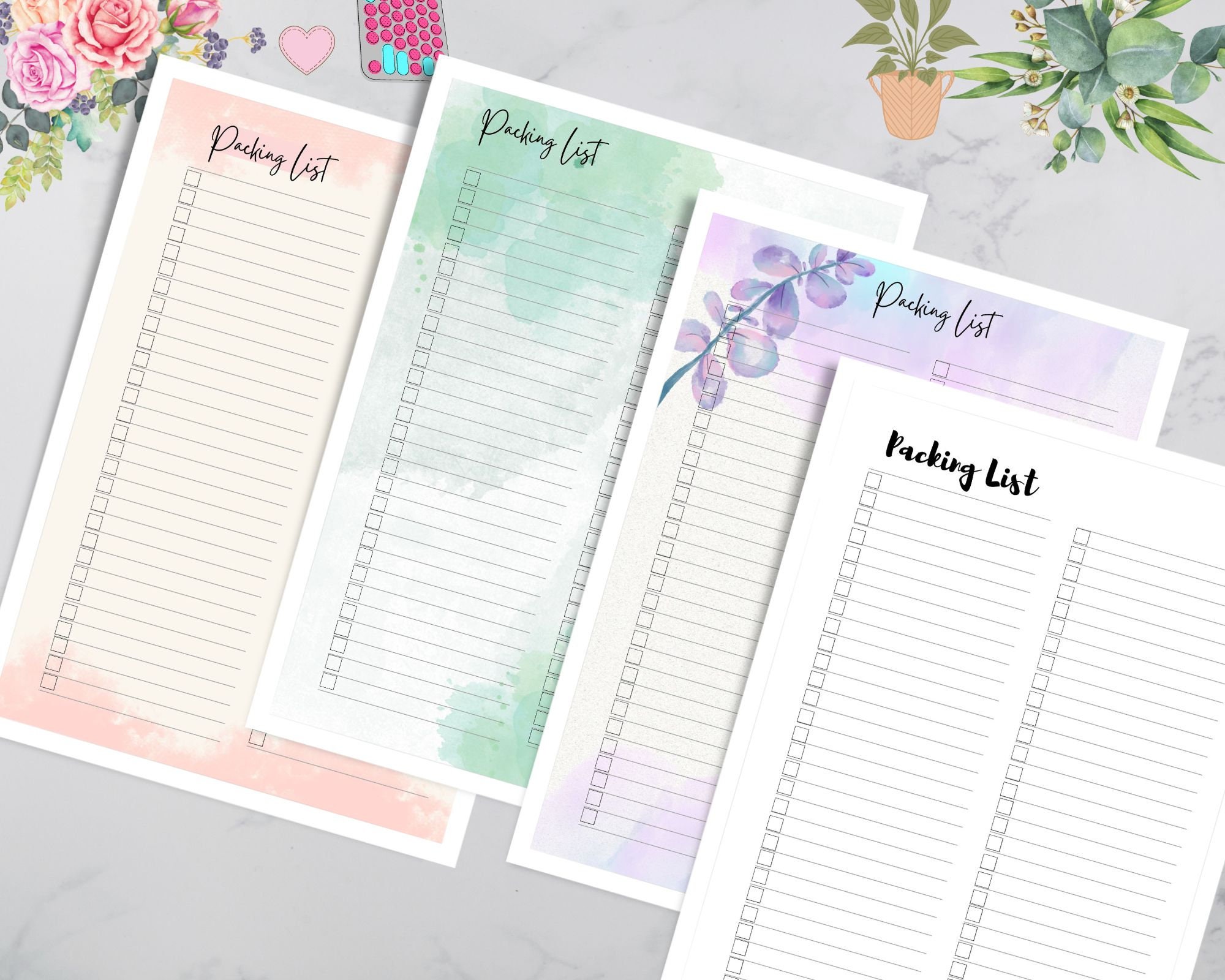 Ultimate Vacation Packing List, Printable Packing List Template ...