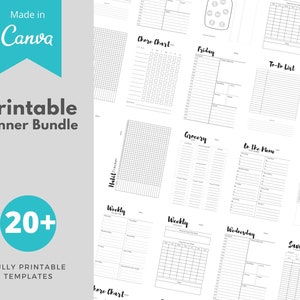 Big Happy Planner Bundle, Happy Planner Inserts , Printable Planner Set, (Fits Happy Planner And All Full Size Planners)