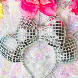 Disco Ball Mickey Ears | Disco Minnie Ears | Birthday Mickey Ears | Birthday Mickey Ears