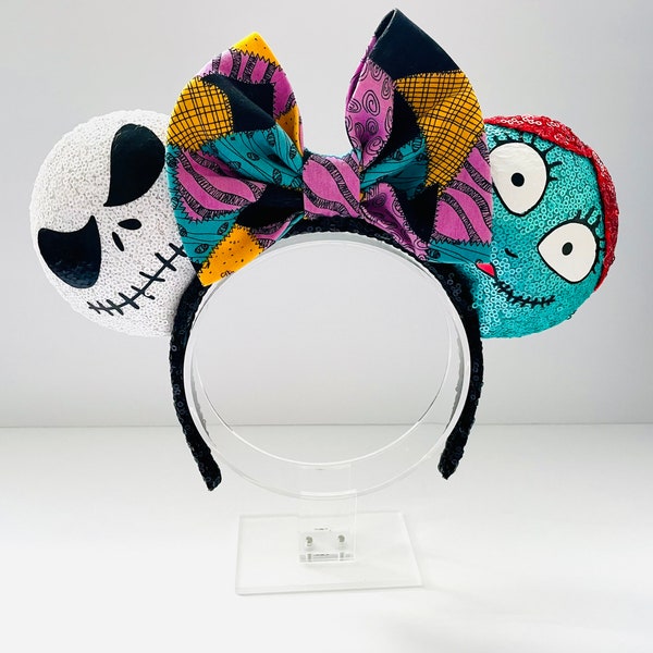 Oreilles de souris Jack et Sally