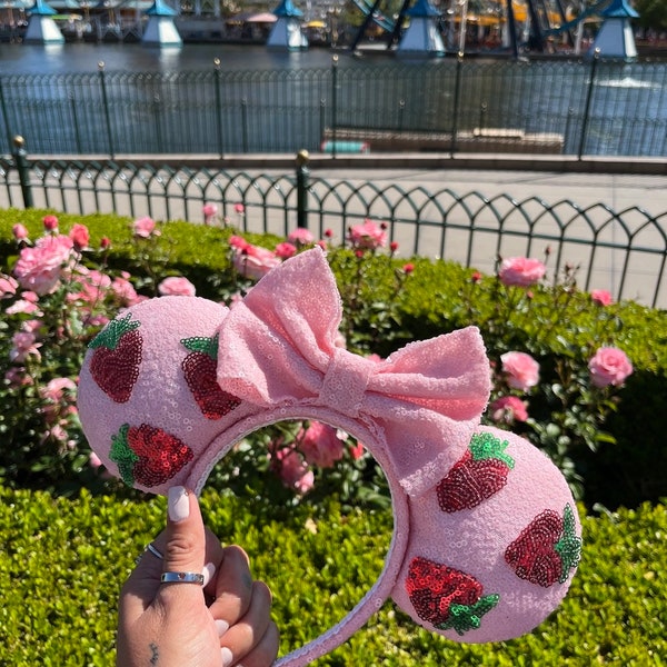 Strawberry Mickey Ears