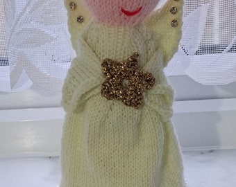 Knitted Cream Fairy