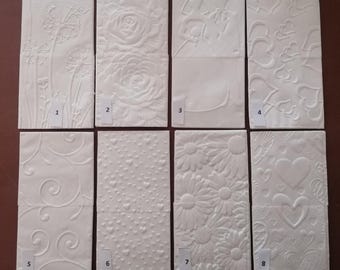 Pañuelos de boda con relieve, 50 unidades. Número de artículo: X-00150