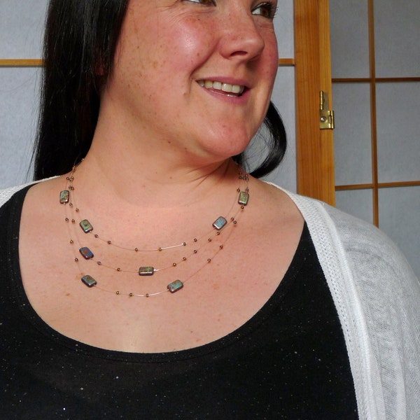 Illusion Necklace Etsy