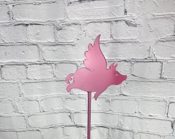 When Pigs Fly Garden Stake