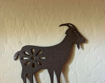 Metal Goat Garden Stake