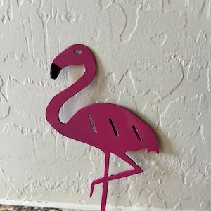 Metal Flamingo Magnet