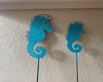 Metal Sea Horse's set of 2